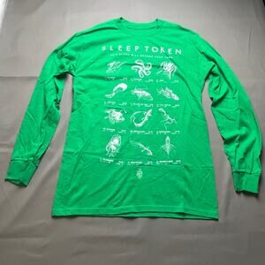 Sleep Token Shirt Green Small Long Sleeve This Place Will Become Your Tomb